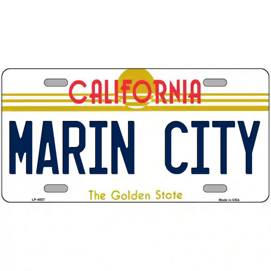 Marin City California Metal Sign