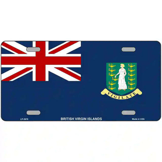 British Virgin Islands Flag Metal Sign
