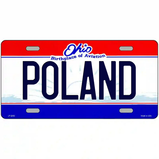 Poland Ohio Metal Sign