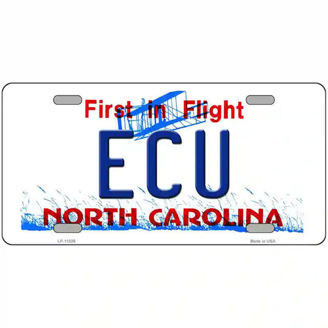 ECU North Carolina Metal Sign