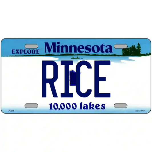 Rice Minnesota Metal Sign