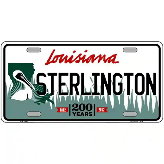 Sterlington Louisiana Metal Sign