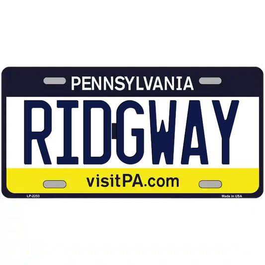 Ridgway Pennsylvania Metal Sign