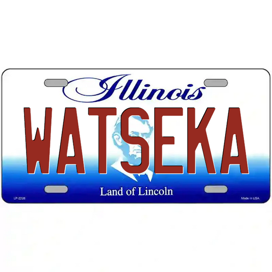 Watseka Illinois Metal Sign
