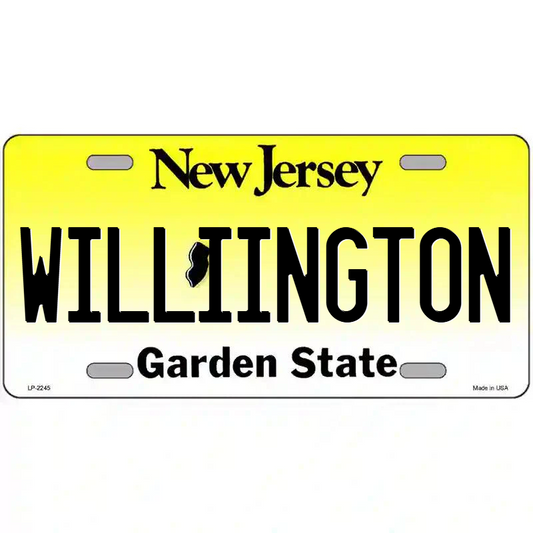 Wallington New Jersey Metal Sign