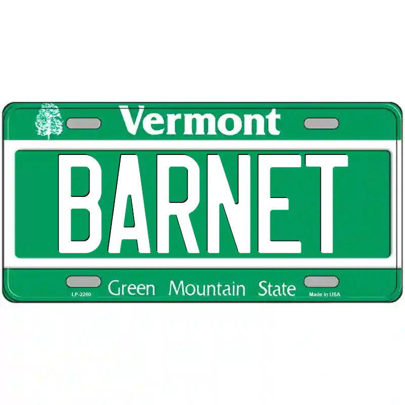Barnet Vermont Metal Sign