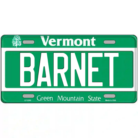Barnet Vermont Metal Sign