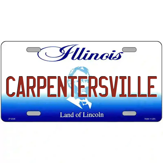 Carpentersville Illinois Metal Sign