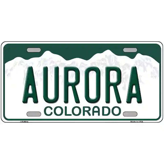 Aurora Colorado Metal Sign