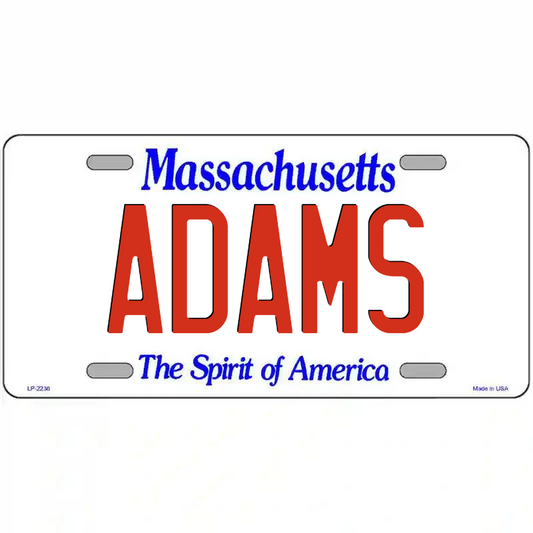 Adams Massachusetts Metal Sign