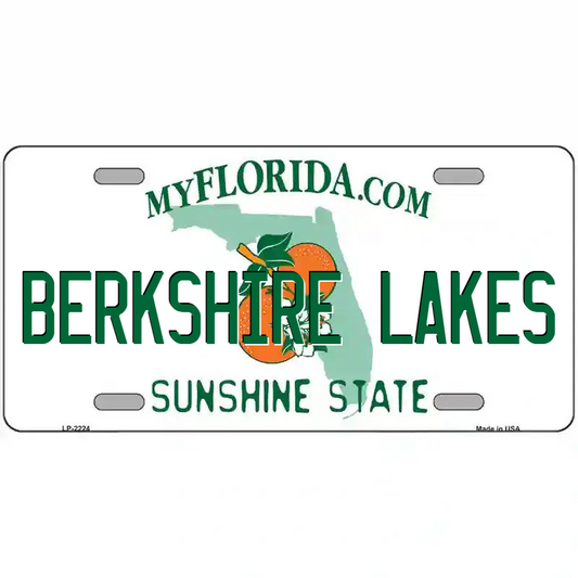 Berkshire Lake Florida Metal Sign