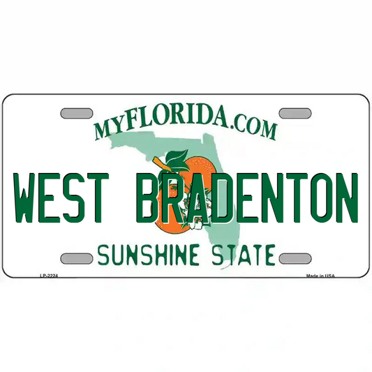 West Bradenton Florida Metal Sign