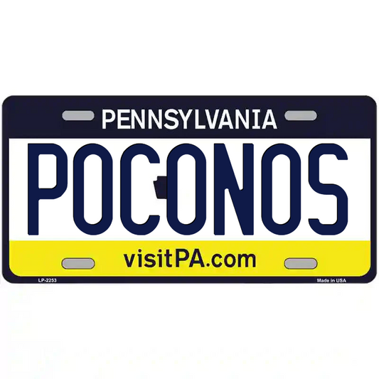 Poconos Pennsylvania Metal Sign