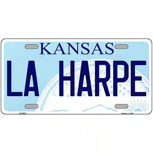 La Harpe Kansas Metal Sign