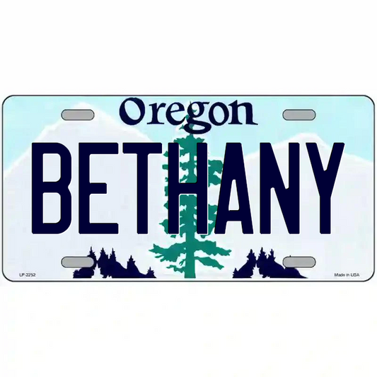 Bethany Oregon Metal Sign