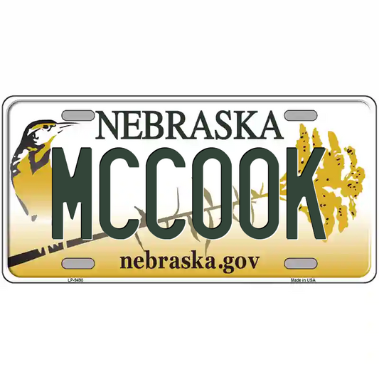 McCook Nebraska Metal Sign