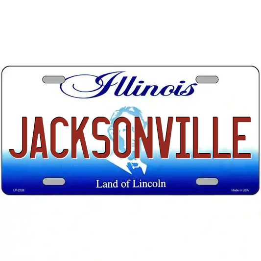 Jacksonville Illinois Metal Sign