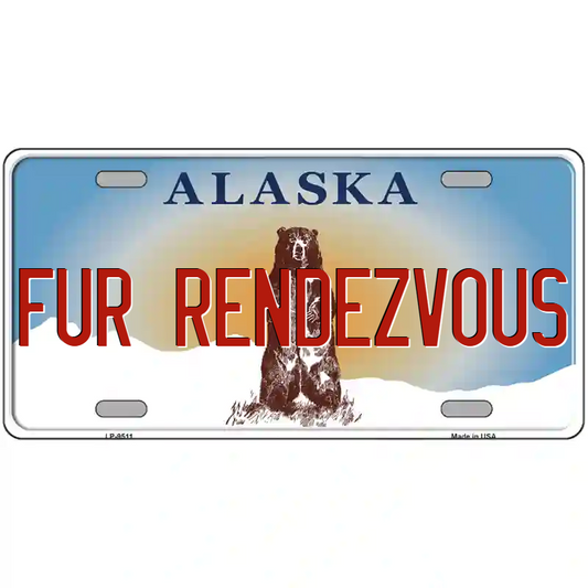 Fur Rendevous Alaska Metal Sign