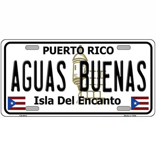 Aguas Buenas Puerto Rico Metal Sign
