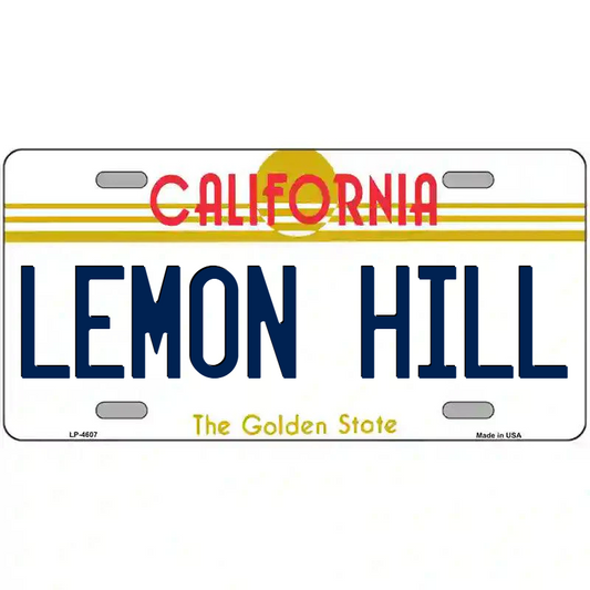 Lemon Hill California Metal Sign