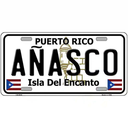 Anasco Puerto Rico Metal Sign