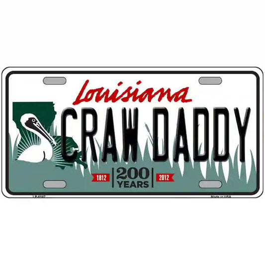 Craw Daddy Louisiana Metal Sign