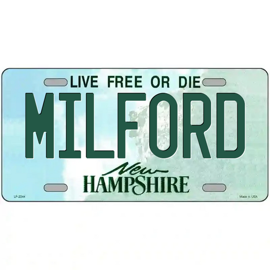 Milford New Hampshire Metal Sign
