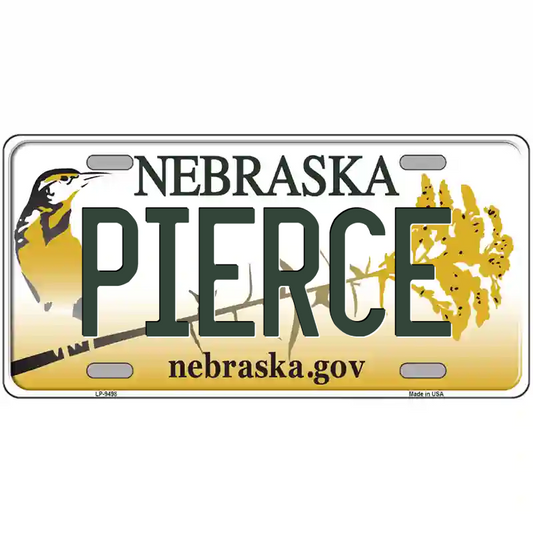 Pierce Nebraska Metal Sign