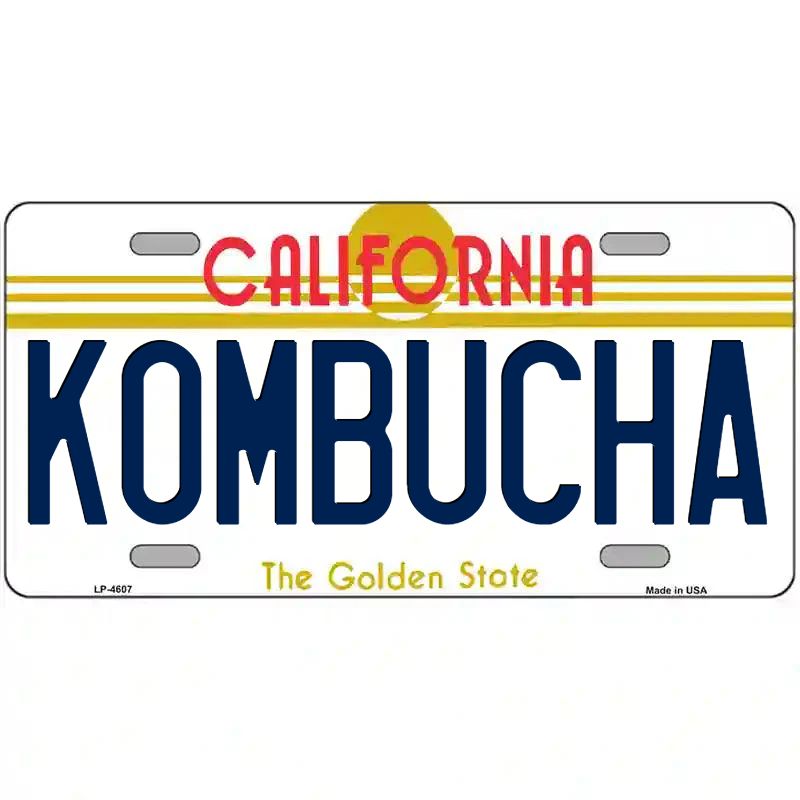 Kombucha California Metal Sign
