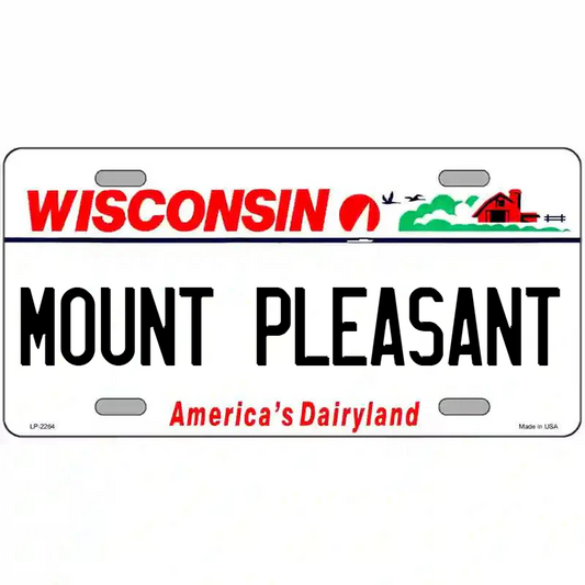 Mount Pleasant Wisconsin Metal Sign