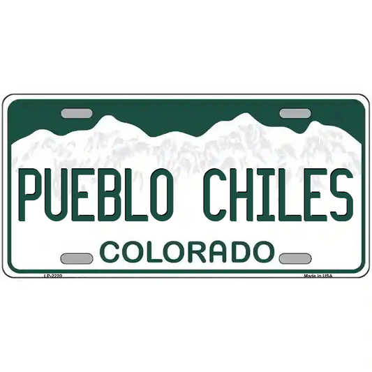 Pueblo Chiles Colorado Metal Sign
