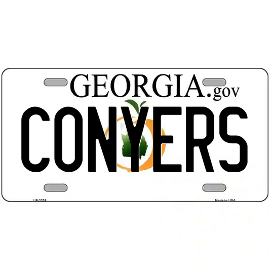 Conyers Georgia Metal Sign