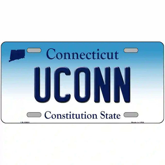 UCONN Connecticut Metal Sign