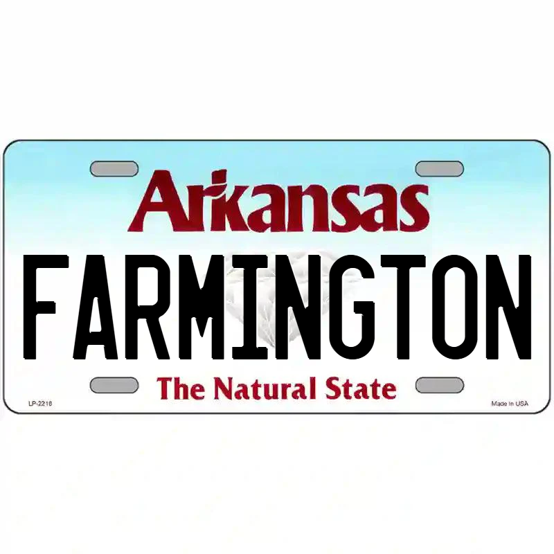 Farmington Arkansas Metal Sign