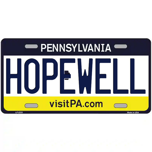 Hopewell Pennsylvania Metal Sign