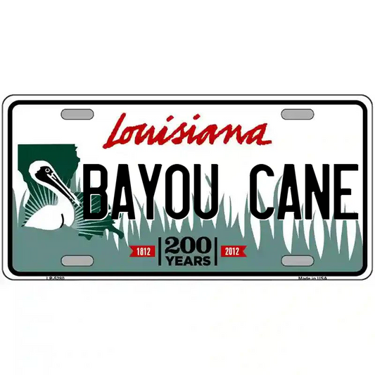 Bayou Cane Louisiana Metal Sign
