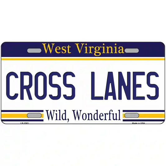 Cross Lanes West Virginia Metal Sign