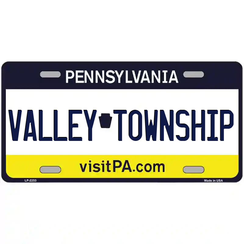 Valley Township Pennsylvania Metal Sign