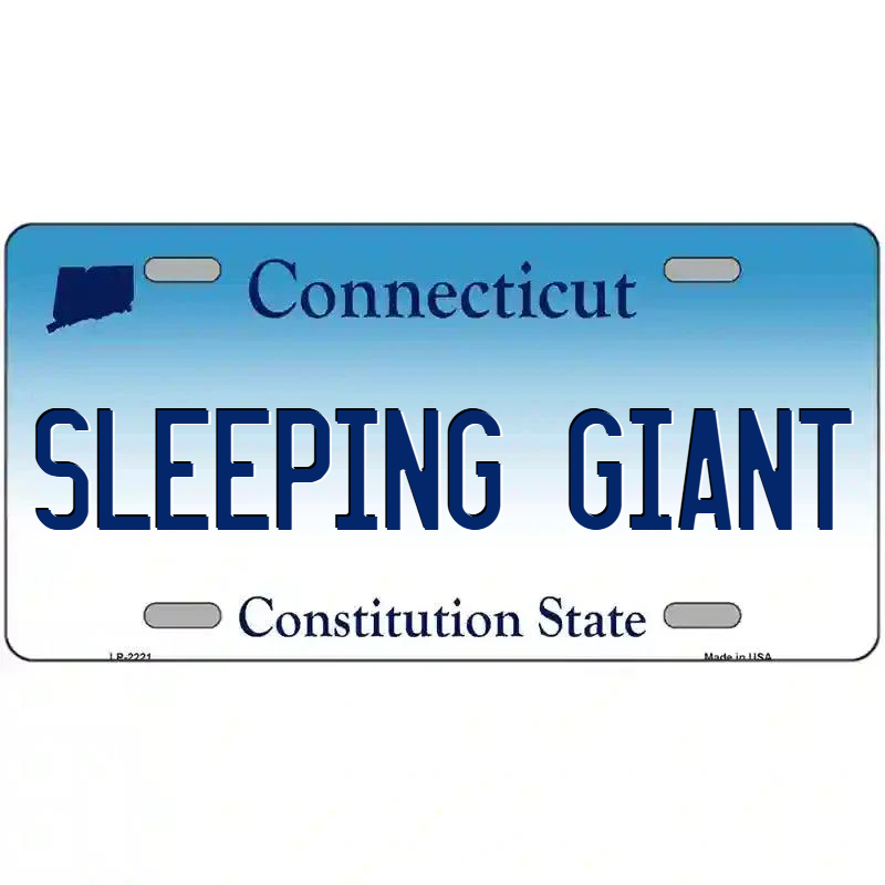 Sleeping Giant Connecticut Metal Sign