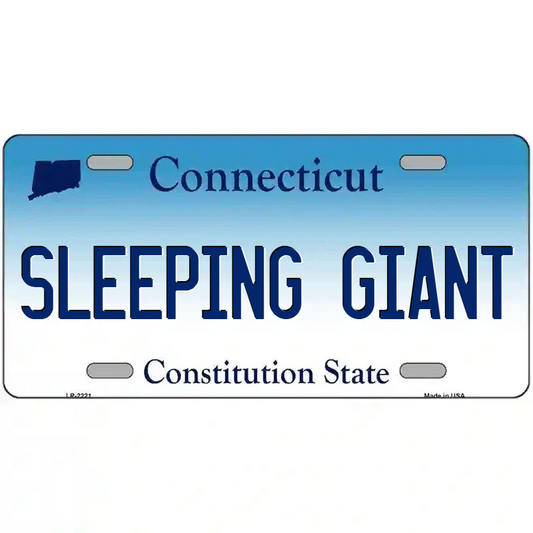 Sleeping Giant Connecticut Metal Sign