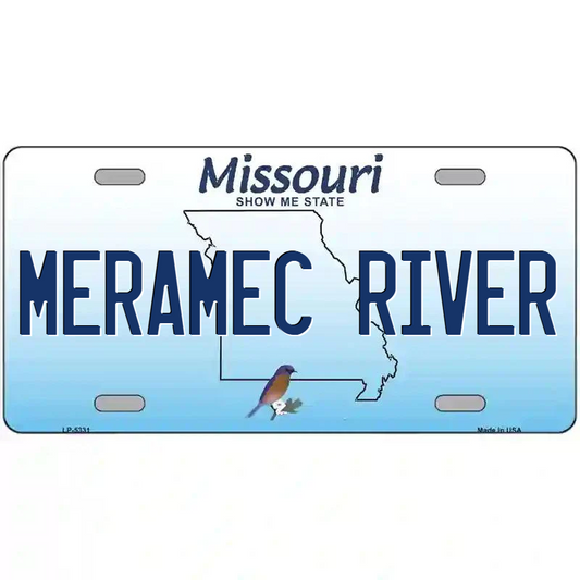 Meramec River Missouri Metal Sign
