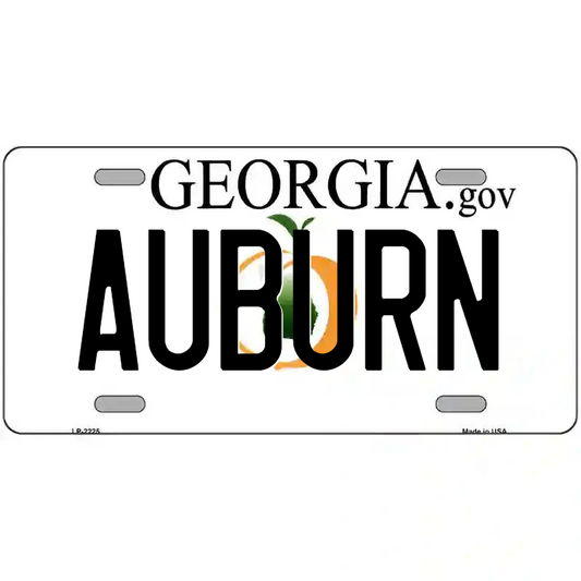 Auburn Georgia Metal Sign