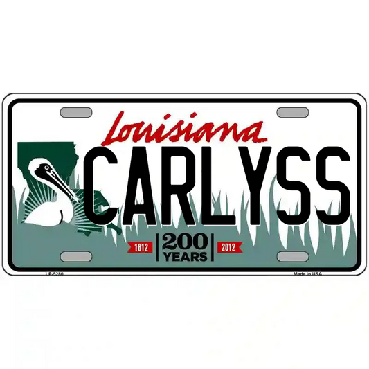 Carlyss Louisiana Metal Sign