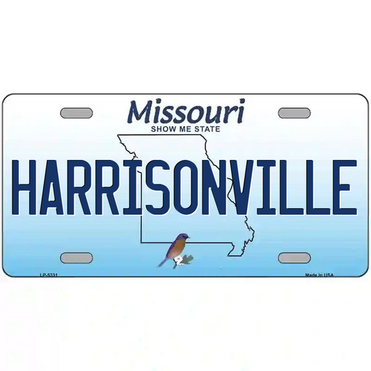 Harrisonville Missouri Metal Sign
