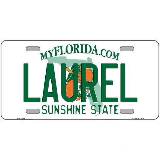 Laurel Florida Metal Sign