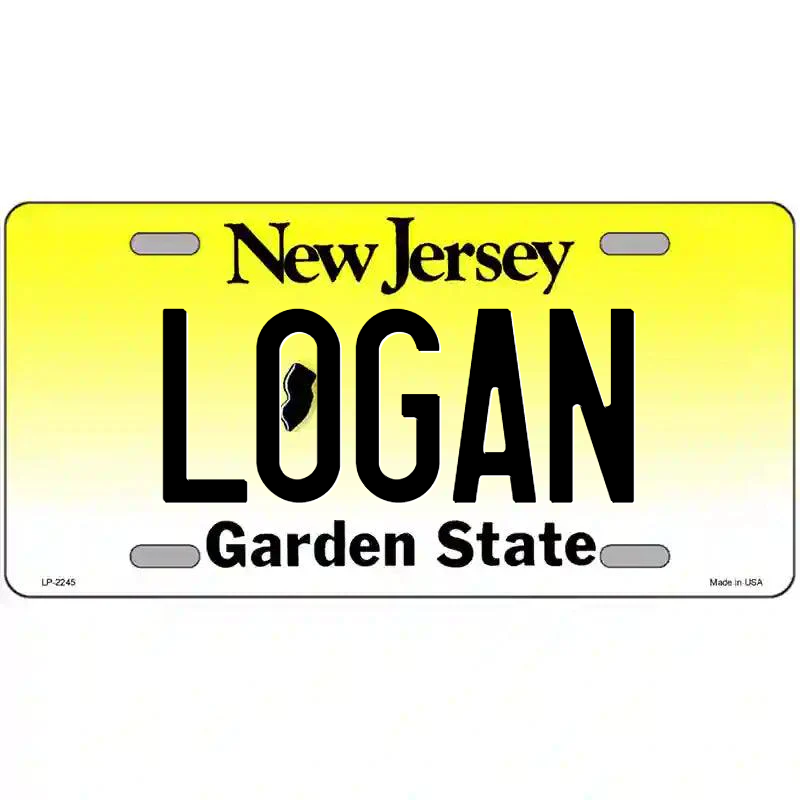 Logan New Jersey Metal Sign