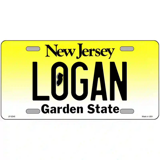 Logan New Jersey Metal Sign