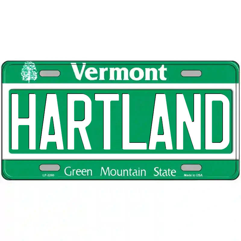 Hartland Vermont Metal Sign