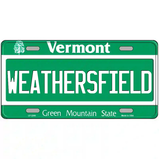 Weathersfield Vermont Metal Sign