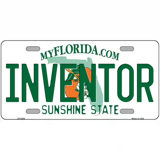 Inventor Florida Metal Sign